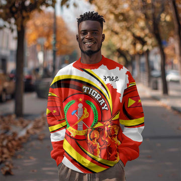 Ethiopia Tigray Sweatshirt Revolution Emblem Freedom Fighters and Flag DT02