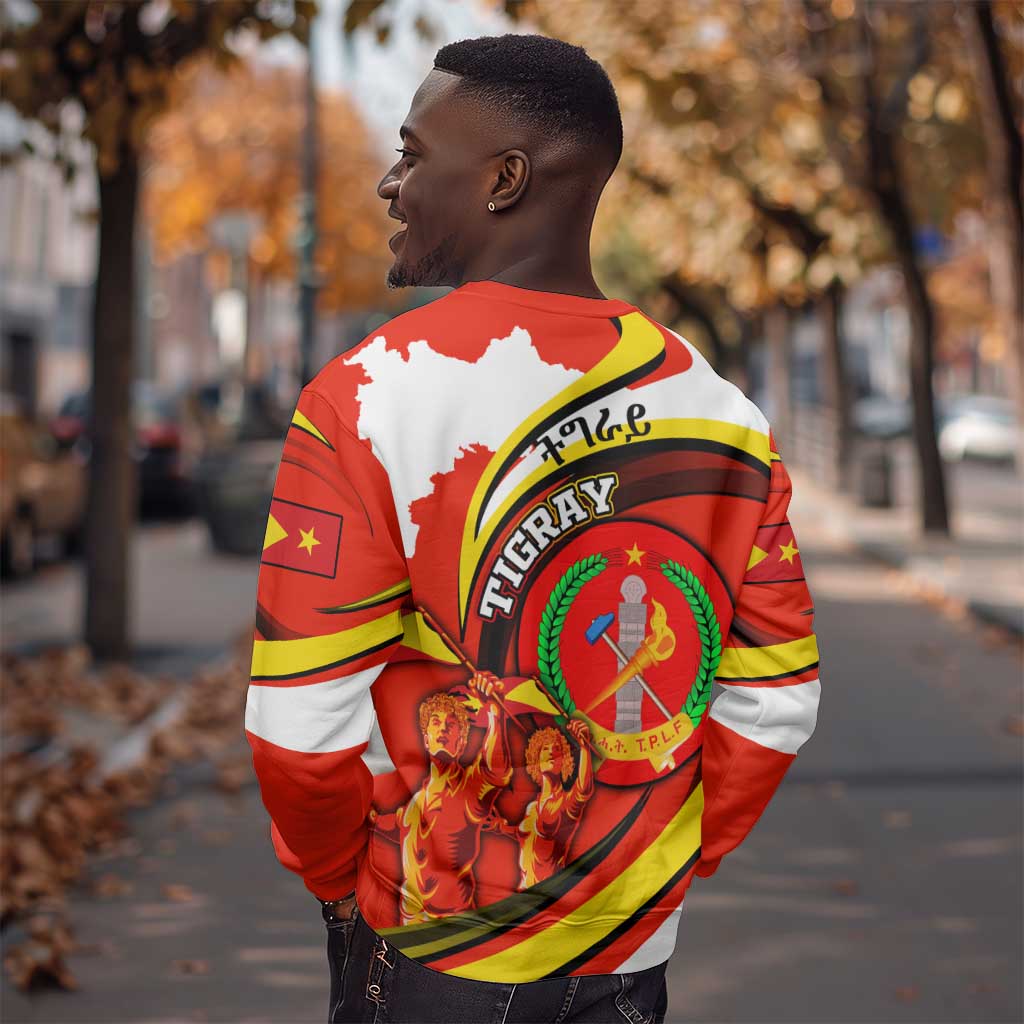 Ethiopia Tigray Sweatshirt Revolution Emblem Freedom Fighters and Flag DT02
