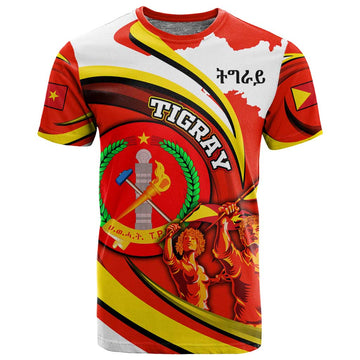 Ethiopia Tigray T shirt Revolution Emblem Freedom Fighters and Flag DT02