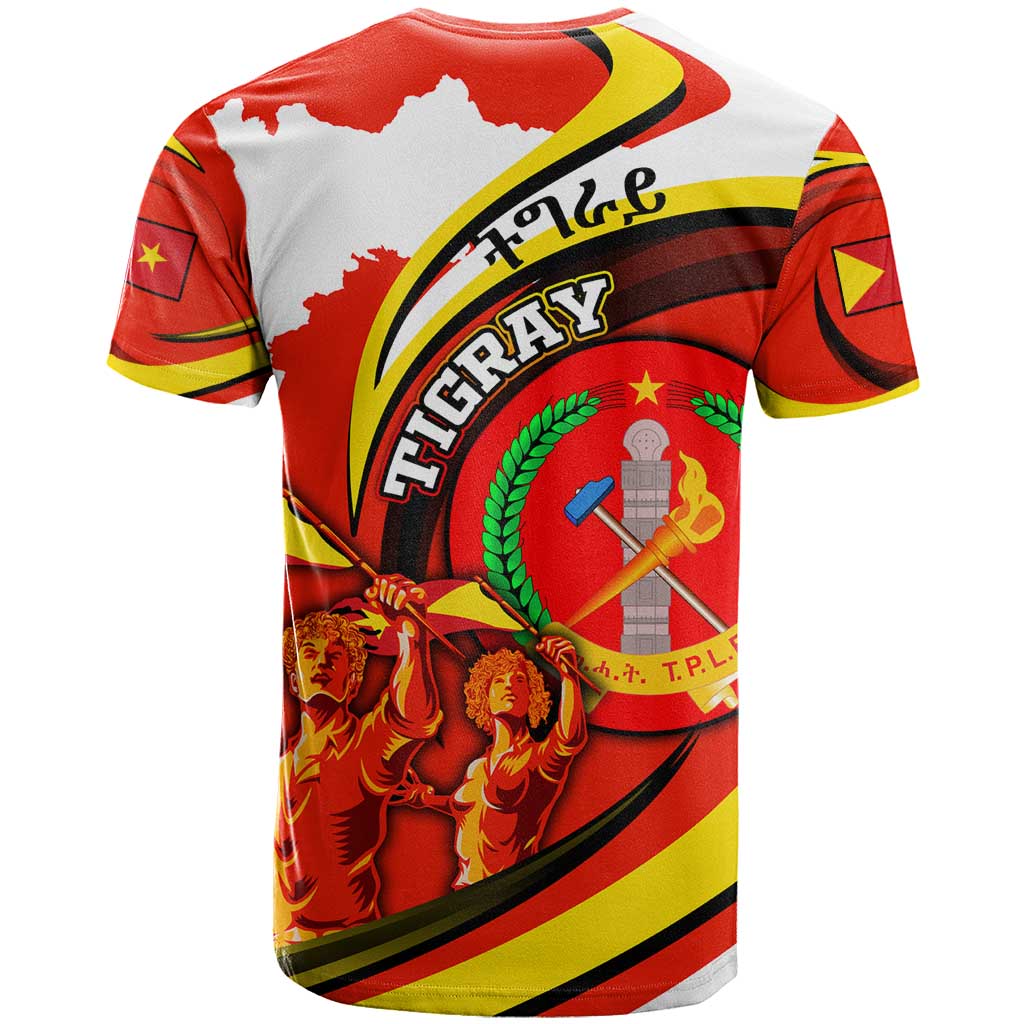 Ethiopia Tigray T shirt Revolution Emblem Freedom Fighters and Flag DT02