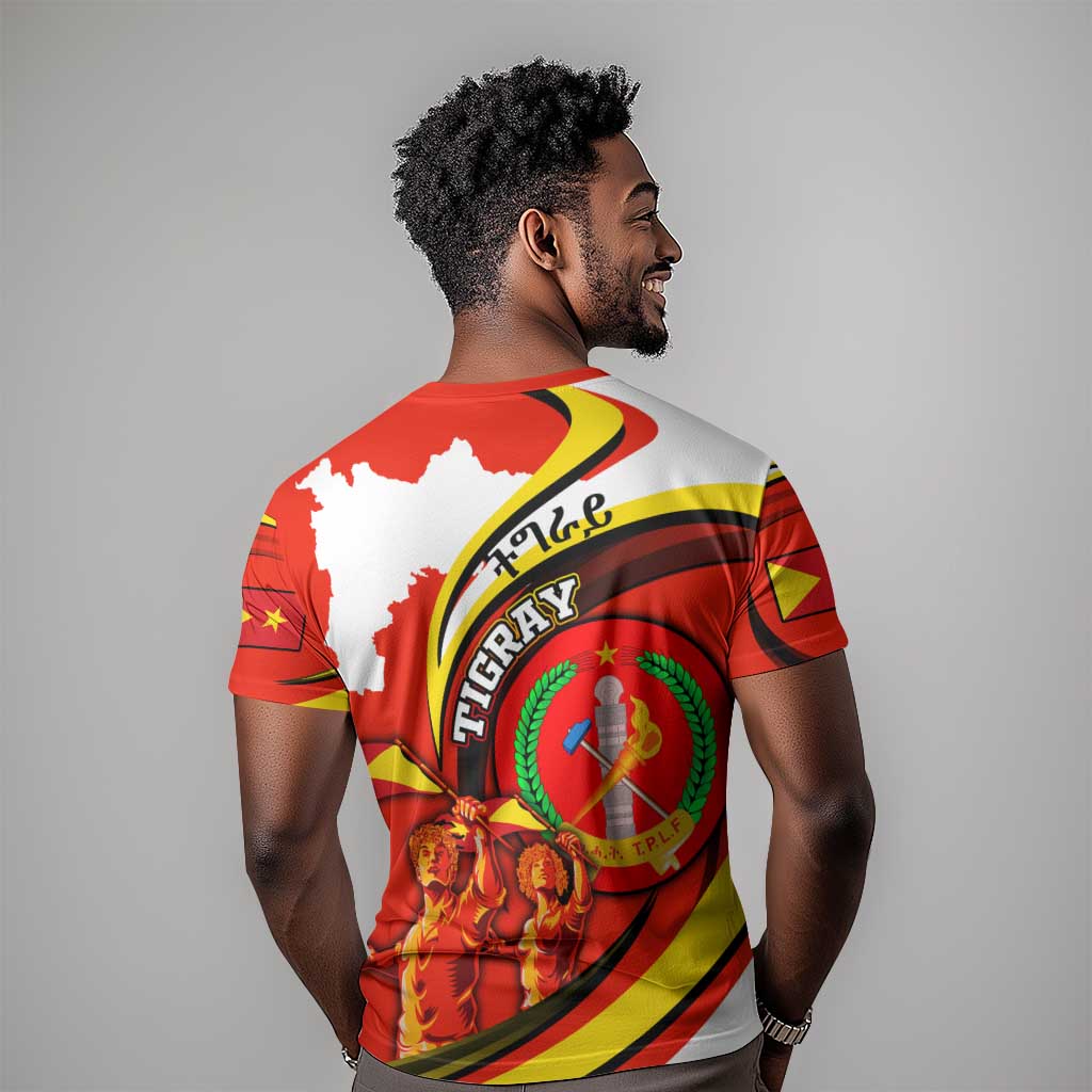 Ethiopia Tigray T shirt Revolution Emblem Freedom Fighters and Flag DT02