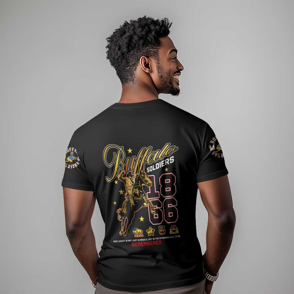 Buffalo Soldiers T shirt 1866-1944 African American Black Heros Legacy DT02