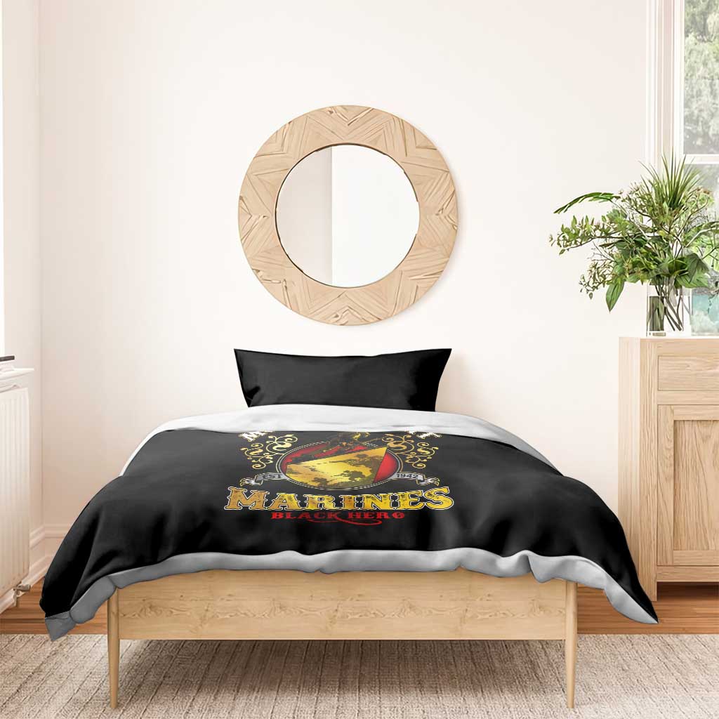 Montford Point Marines Bedding Set Afro First to Fight Prejudice DT02