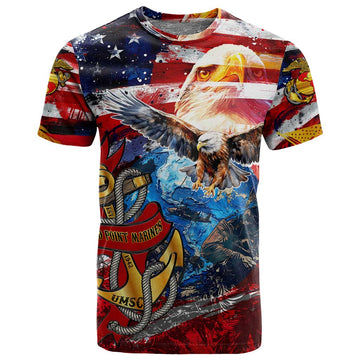 Montford Point Marines T shirt African American Eagle Anchor Tribute DT02
