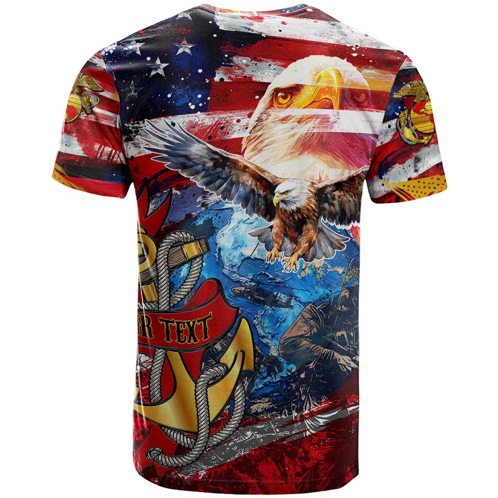 Montford Point Marines T shirt African American Eagle Anchor Tribute DT02