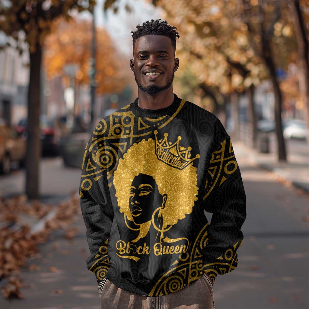 Educated Black Queen Sweatshirt African Women DT02
