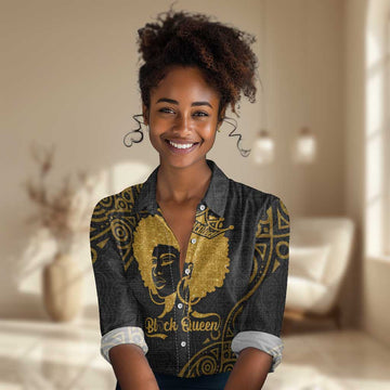 Educated Black Queen Women Casual Shirt African Women DT02