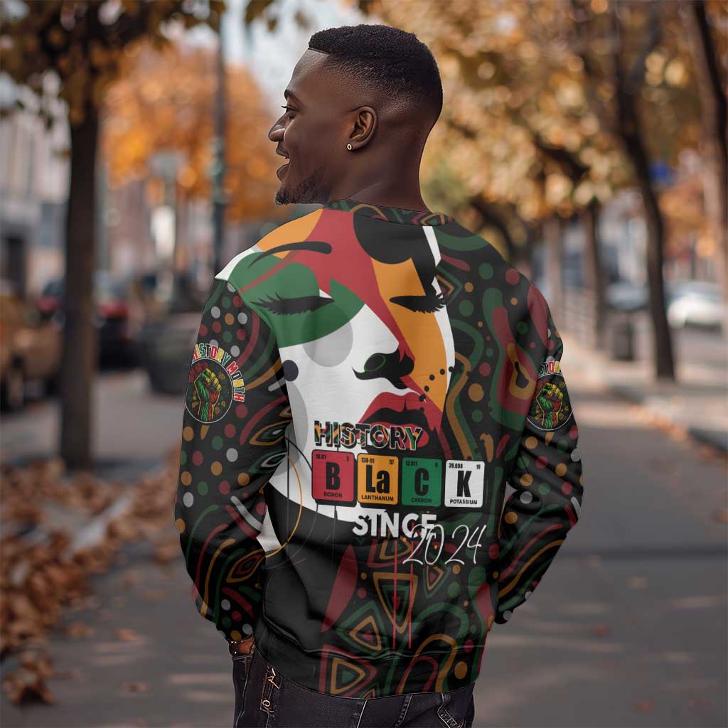 Personalized Black History Month Sweatshirt Since 2024 Chemistry Style DT02