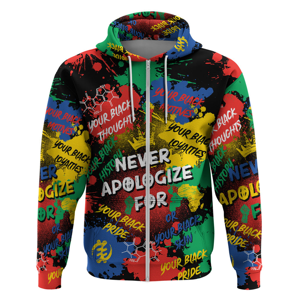 Never Apologize For Being Black Hoodie DT02