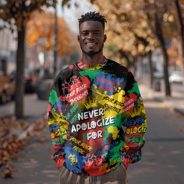 Never Apologize For Being Black Sweatshirt DT02