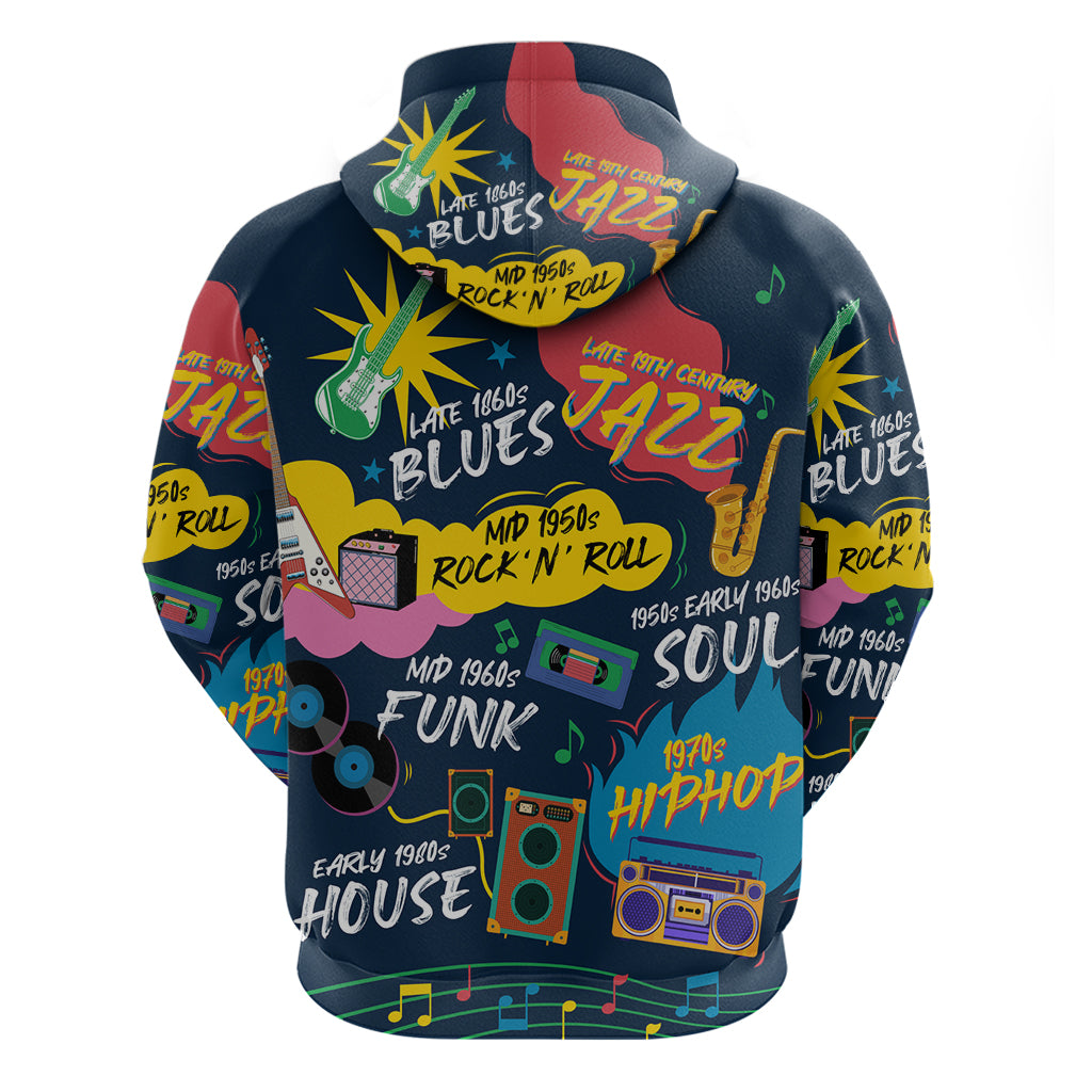 Music That Makes Us Proud African Hoodie Black People DT02