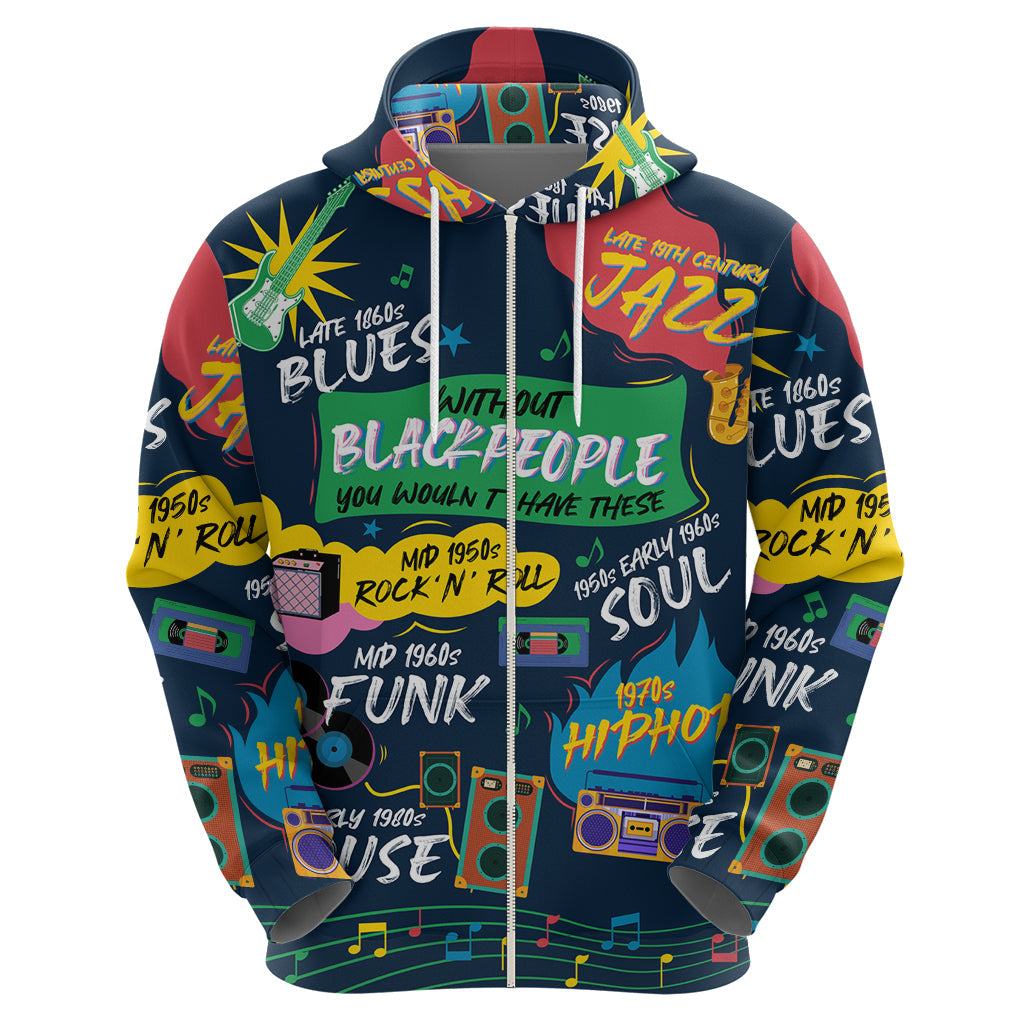 Music That Makes Us Proud African Hoodie Black People DT02