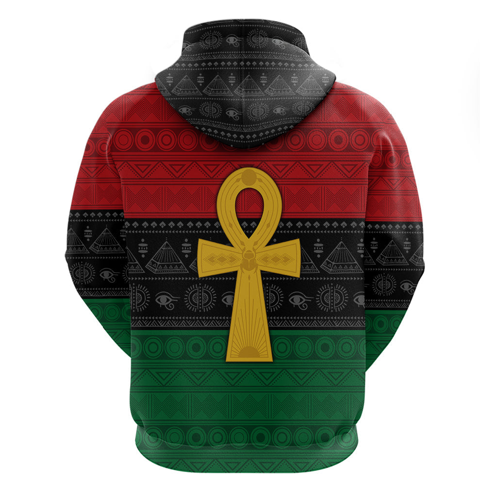 Pan African Ankh Hoodie Egyptian Cross DT02