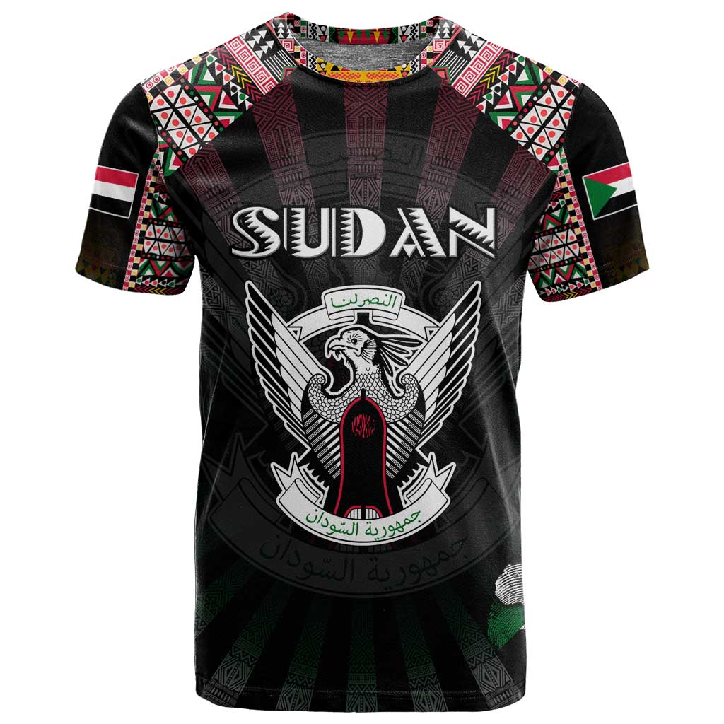 Personalized Sudan Roots T shirt African Pride in Fingerprint and Tribal Colors DT02