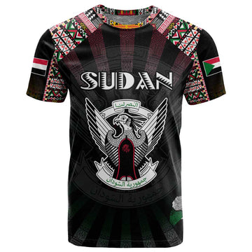 Personalized Sudan Roots T shirt African Pride in Fingerprint and Tribal Colors DT02