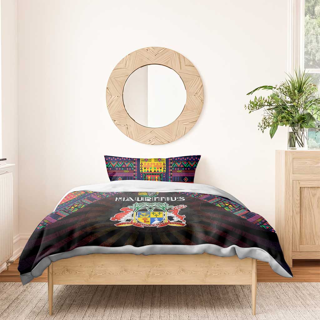 Mauritius Roots Bedding Set African Pride in Fingerprint and Tribal Colors DT02