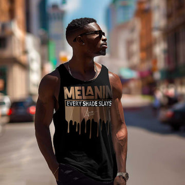 Every Shade Slays Melanin Men Tank Top African Signature DT02