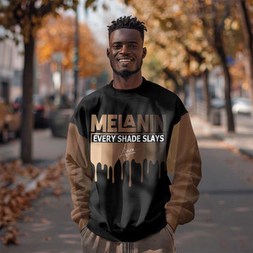 Every Shade Slays Melanin Sweatshirt African Signature DT02