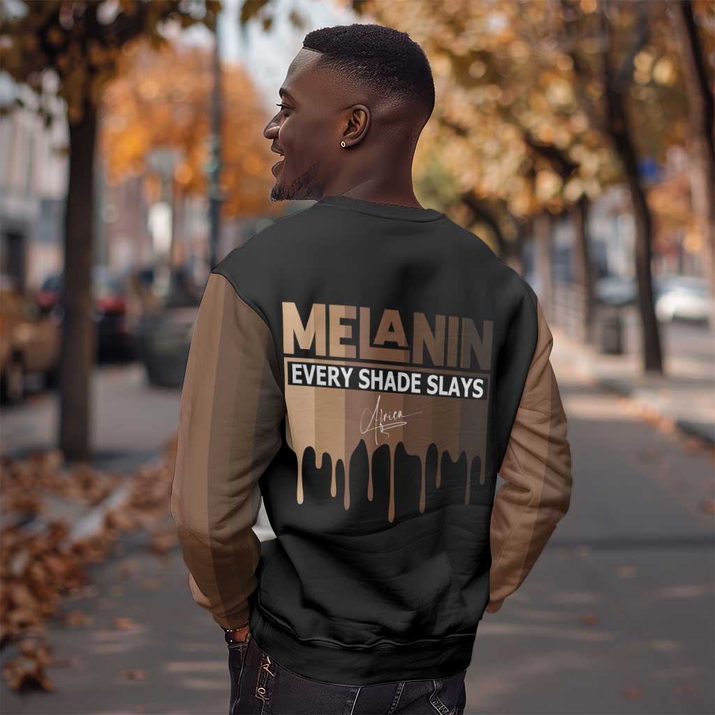 Every Shade Slays Melanin Sweatshirt African Signature DT02