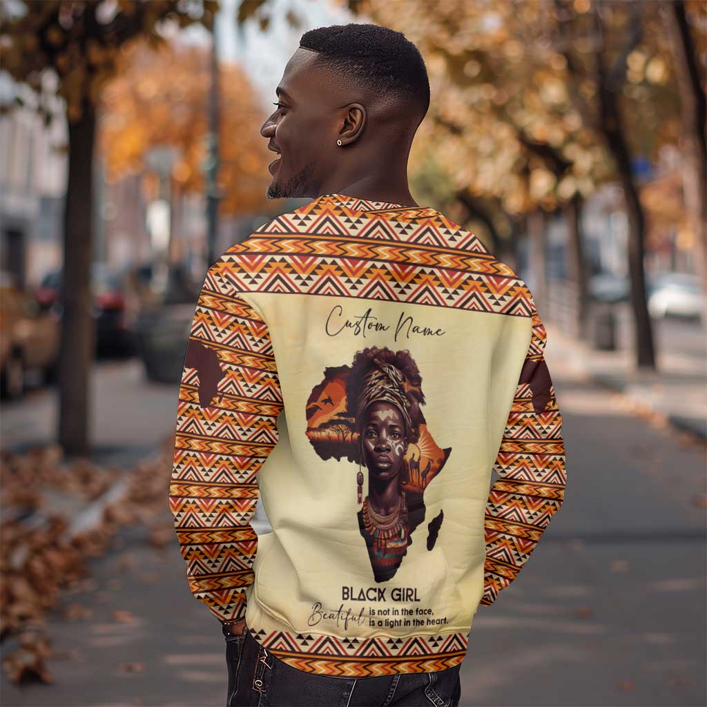 Love Africa Sweatshirt - Personalized Beautiful Black Girl DT02