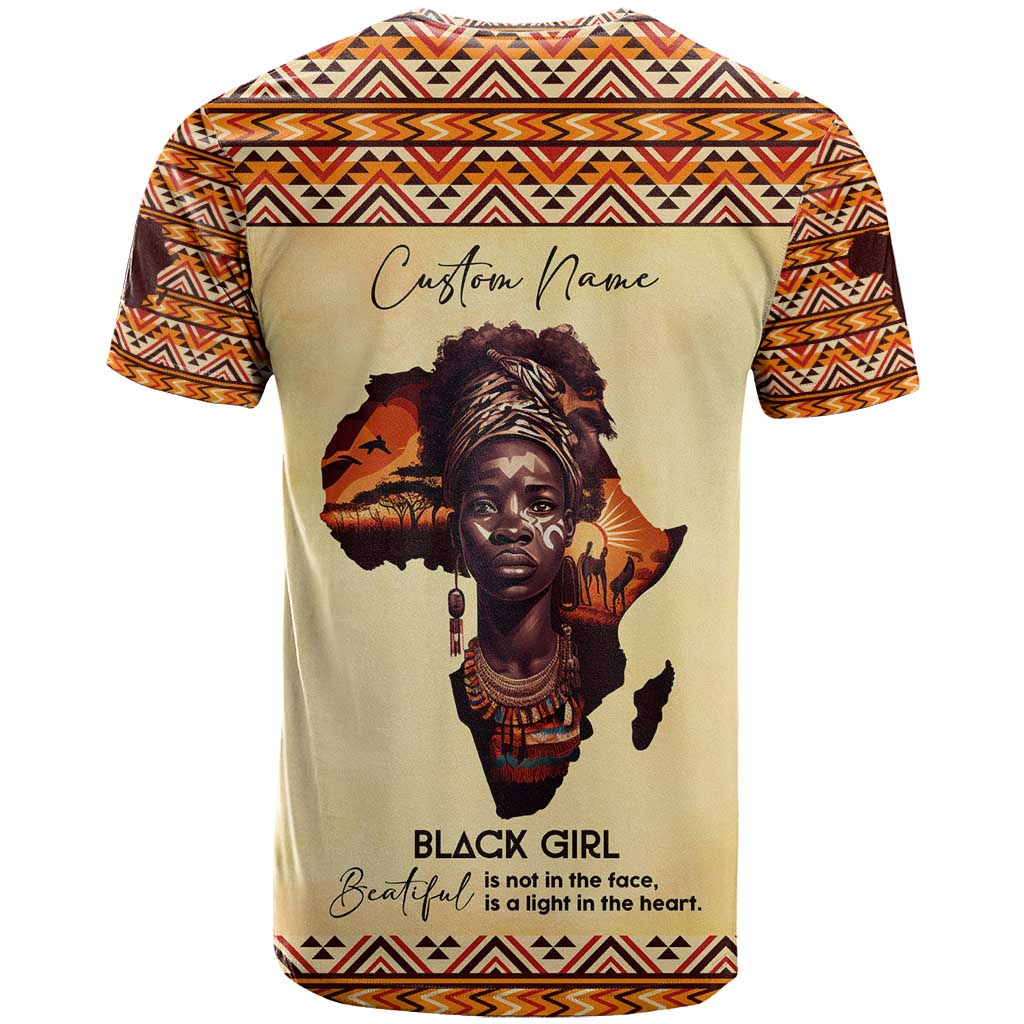 Love Africa T shirt - Personalized Beautiful Black Girl DT02