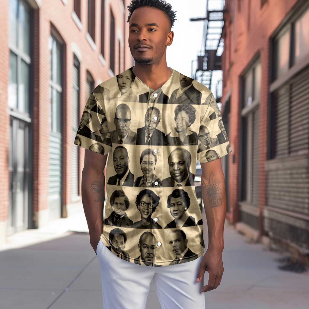 Civil Rights Leaders Baseball Jersey African-American DT02