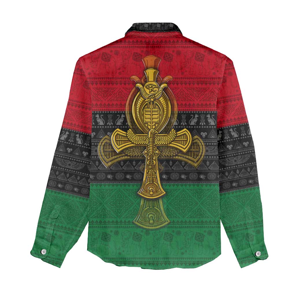 Pan African Ankh Women Casual Shirt DT02