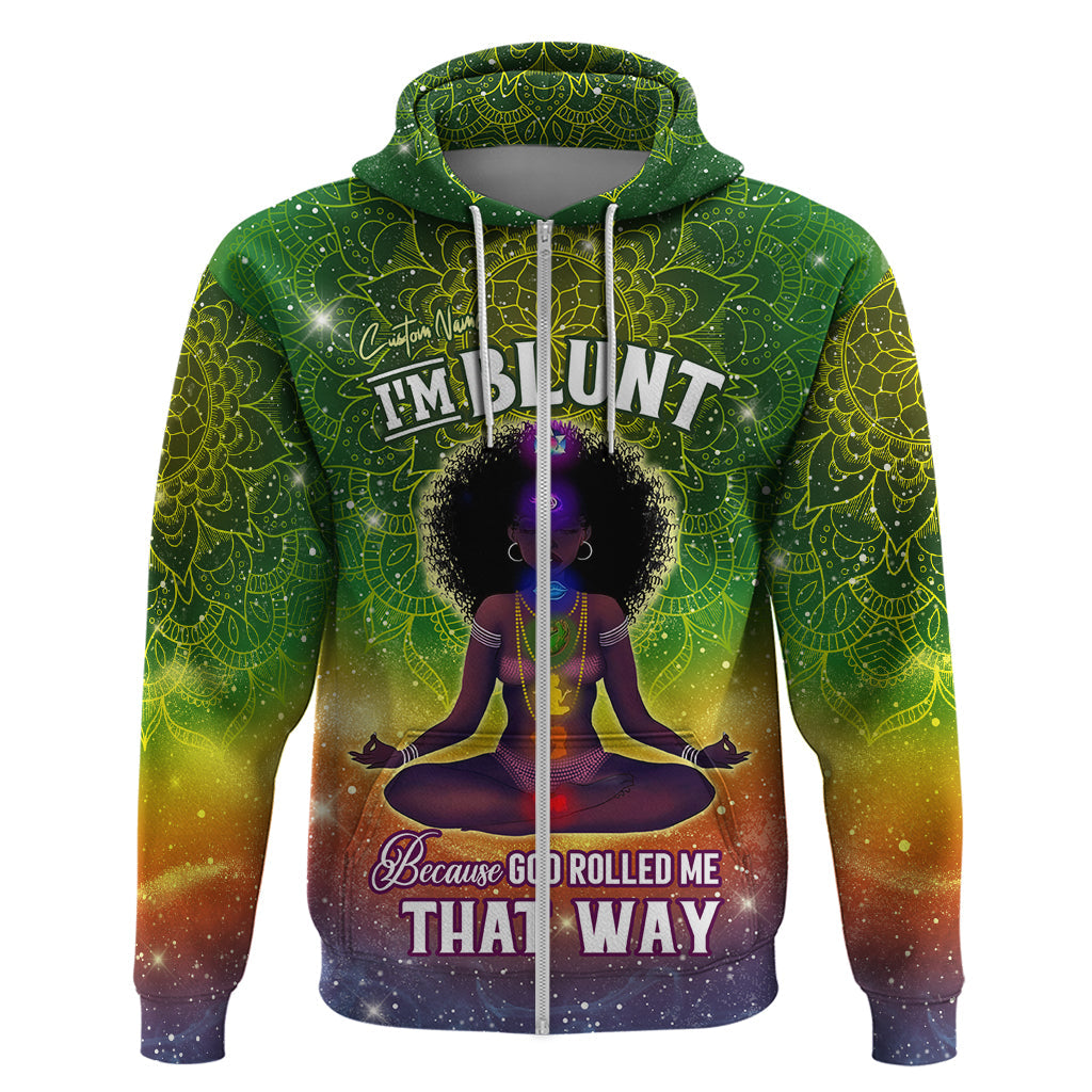 I'm Blunt African Hoodie Black Women Mandala DT02