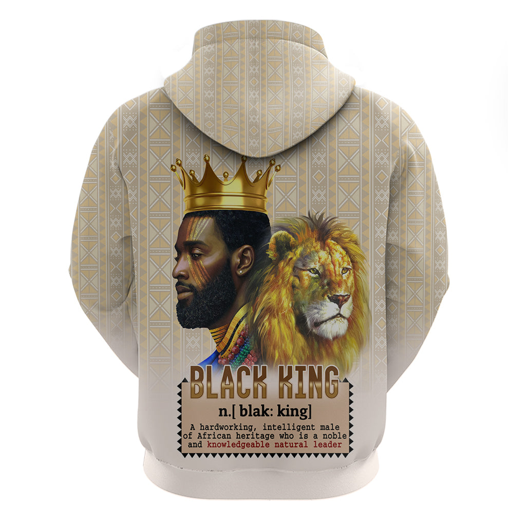 Lion Black King Hoodie African Heritage DT02