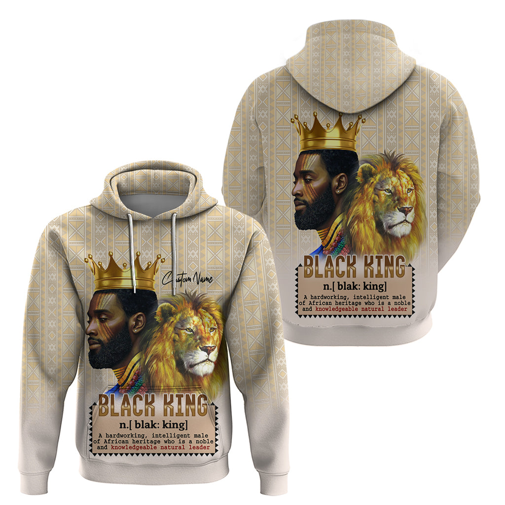 Lion Black King Hoodie African Heritage DT02