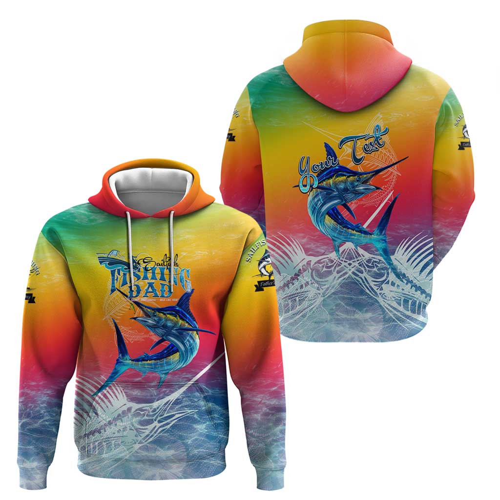 Fishing Dad Hoodie Fast Sharp and Strong Like a Sailfish DT02
