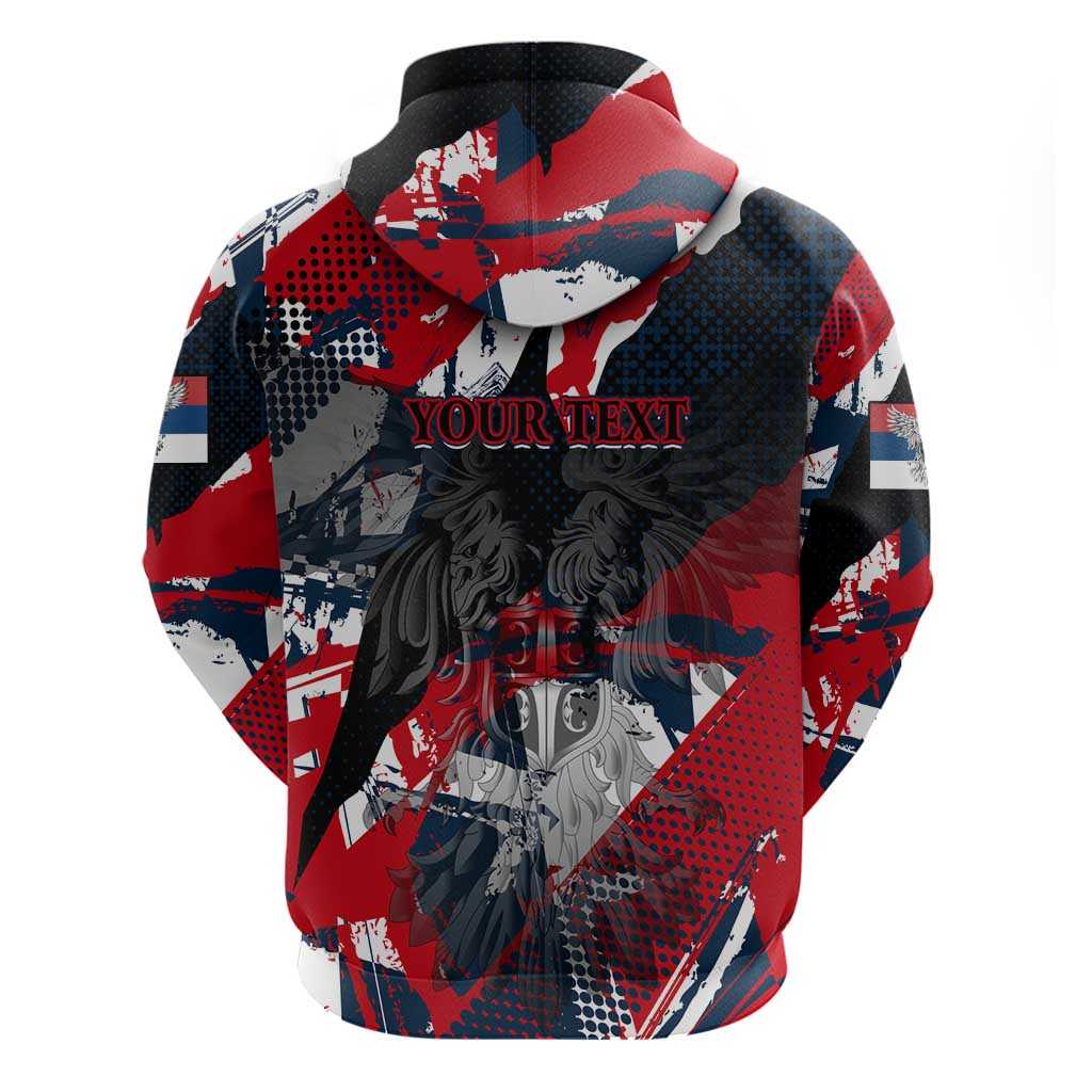 Serbia Hoodie Like the Phoenix Rising from Ashes with Pride and Power DT02