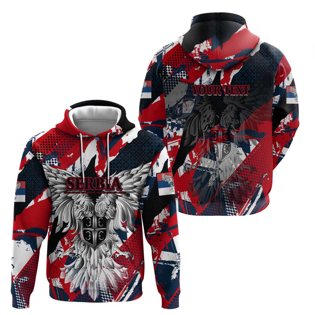 Serbia Hoodie Like the Phoenix Rising from Ashes with Pride and Power DT02