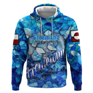 Greenland Hometown Hoodie Land of Ice Land of Wonder Land of Heart DT02