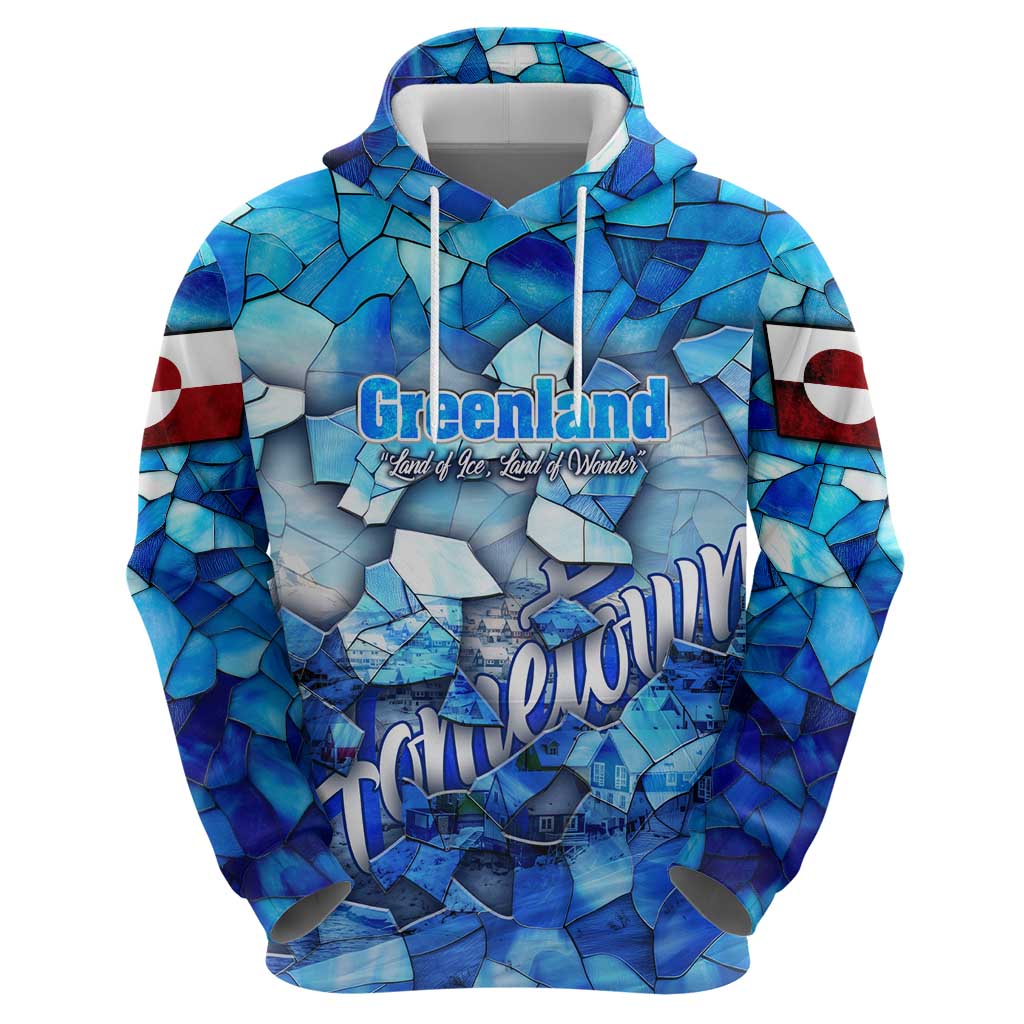 Greenland Hometown Hoodie Land of Ice Land of Wonder Land of Heart DT02