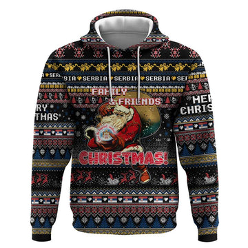 Serbia Hoodie Merry Christmas Family and Friends DT02