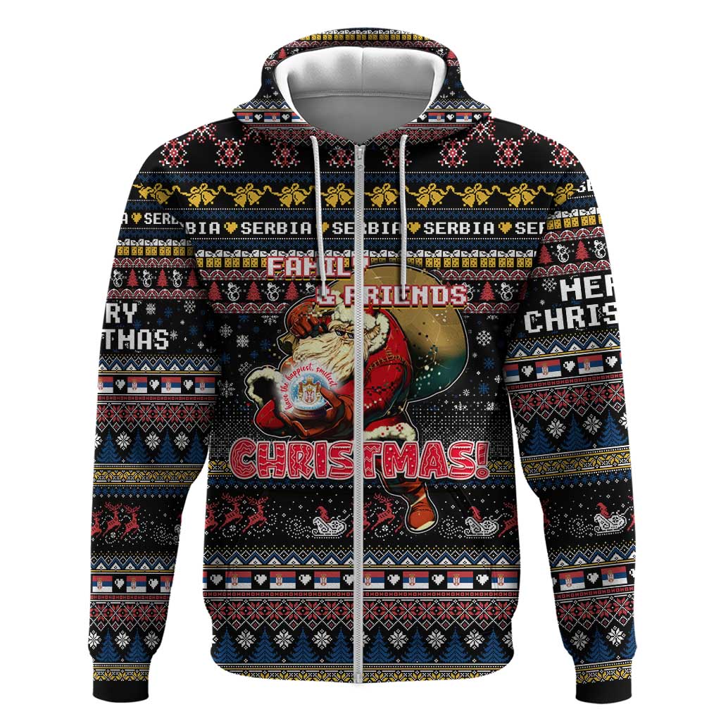 Serbia Hoodie Merry Christmas Family and Friends DT02