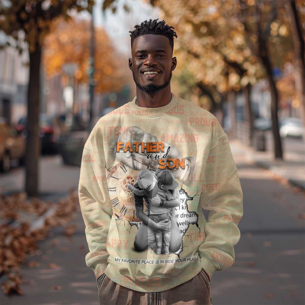 Gift for Dad - Personalized African Father and Son Sweatshirt DT02