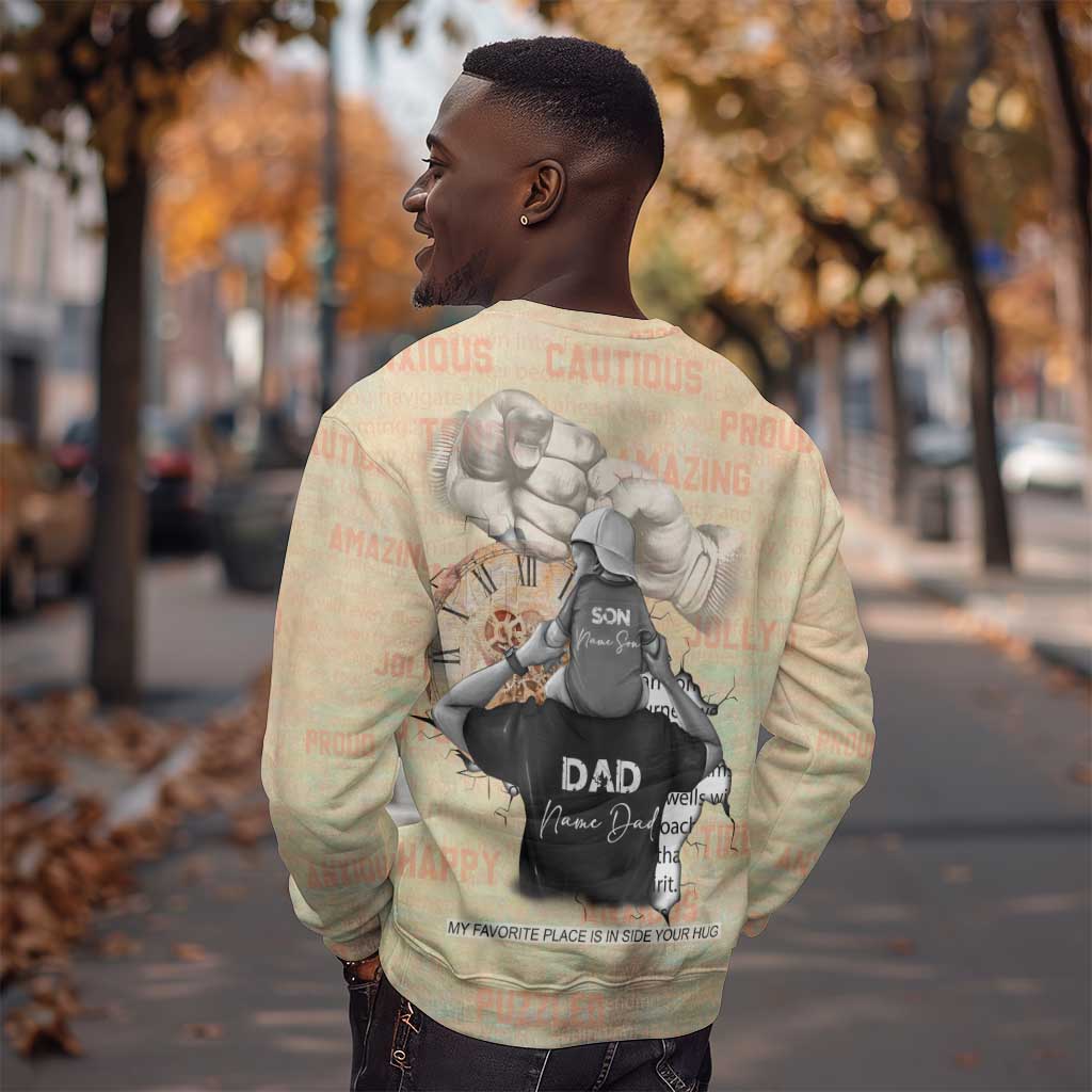 Gift for Dad - Personalized African Father and Son Sweatshirt DT02