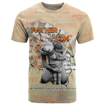 Gift for Dad - Personalized African Father and Son T shirt DT02