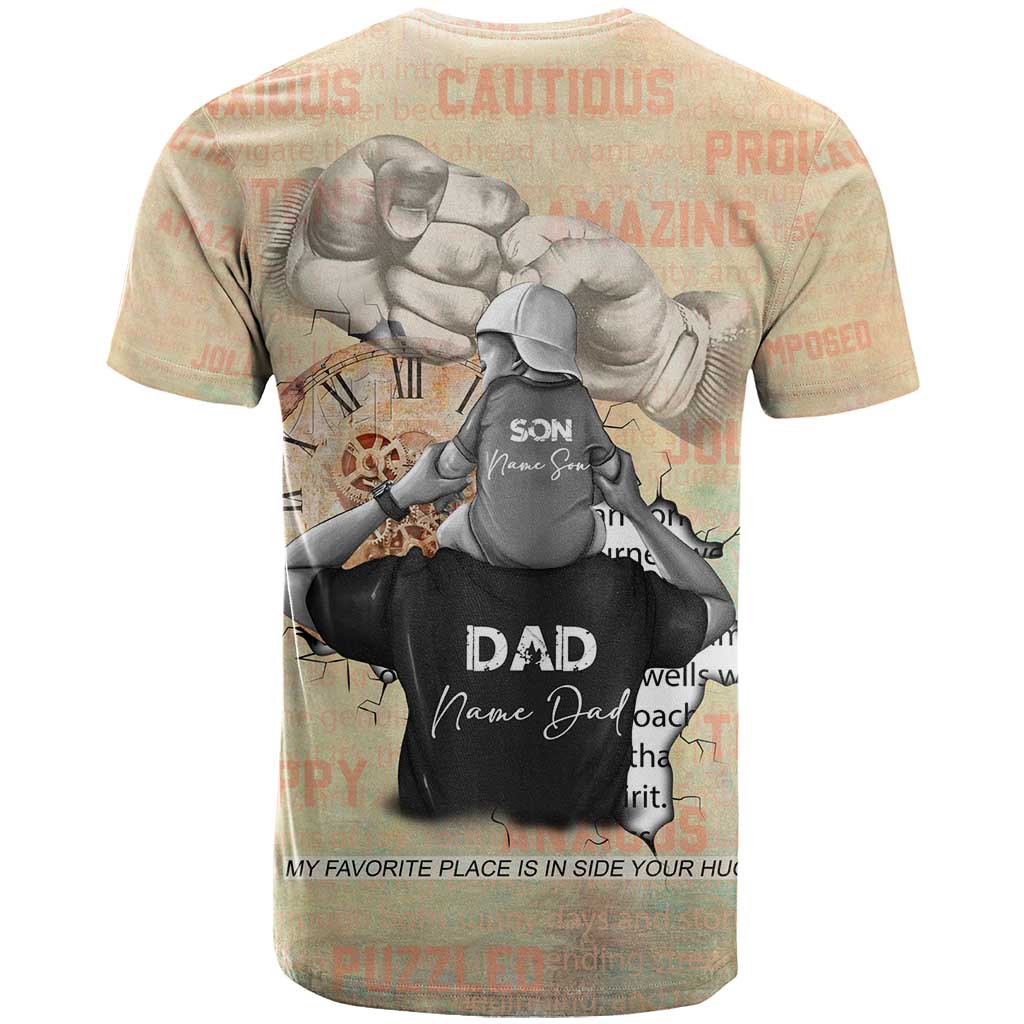 Gift for Dad - Personalized African Father and Son T shirt DT02