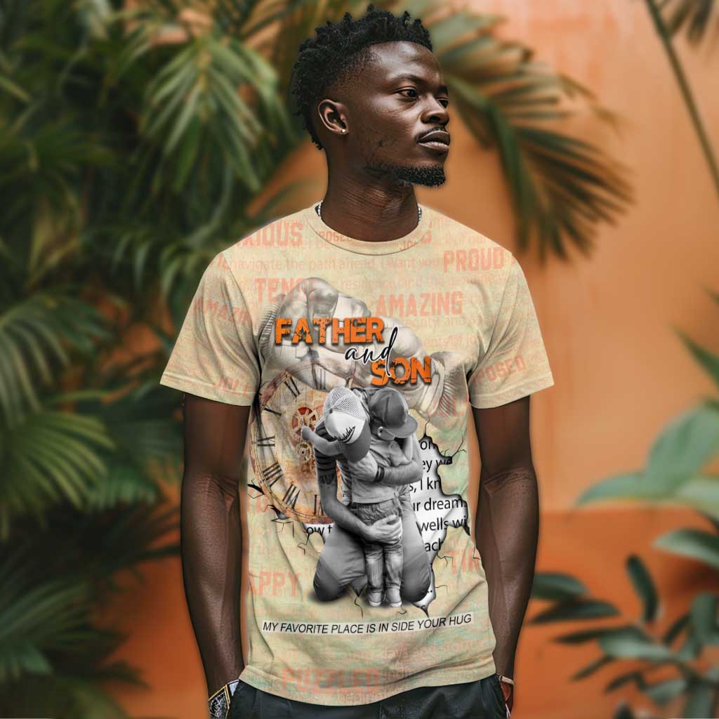 Gift for Dad - Personalized African Father and Son T shirt DT02