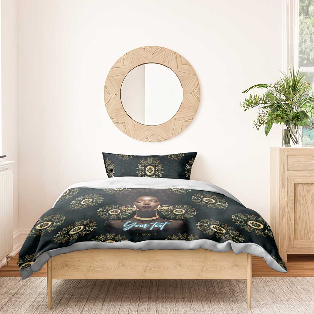 Personalized Afro Women Bedding Set Powerful African Pattern DT03