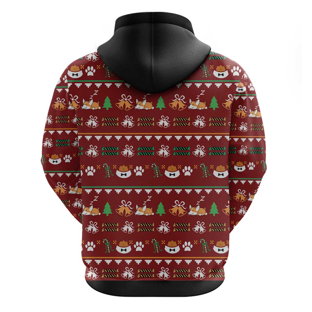 Funny Corgi Dog Hoodie Merry CORGMAS Christmas DT03