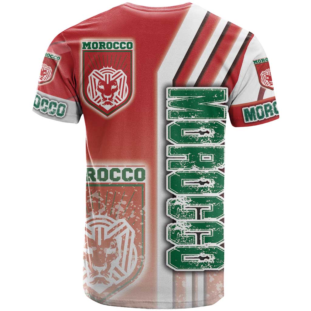 Morocco Soccer T shirt Atlas Lions Football - Road To Champion DT03