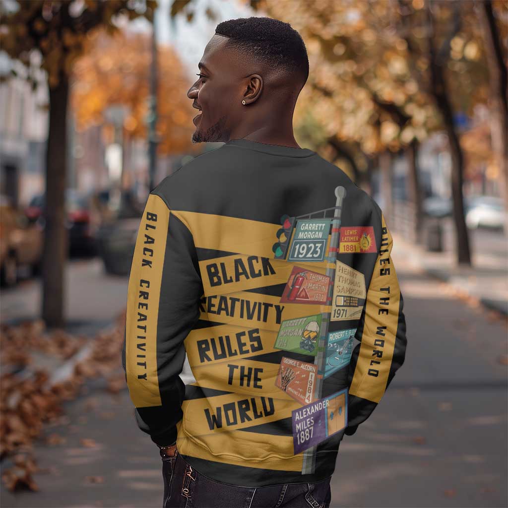 African Creativity Sweatshirt Black Creativity Rules The World DT03
