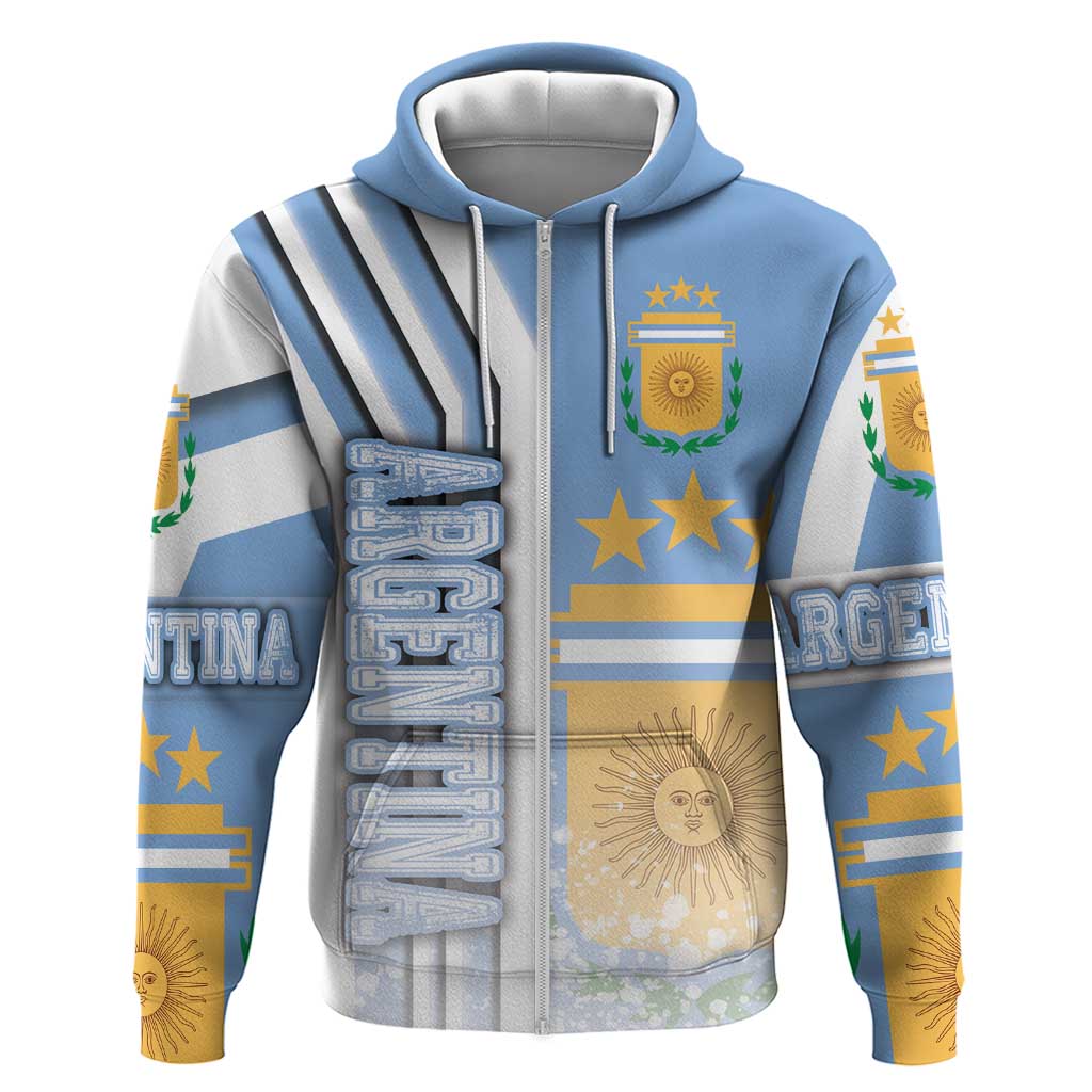 Argentina Football Hoodie La Albiceleste Soccer - Road To Champion DT03