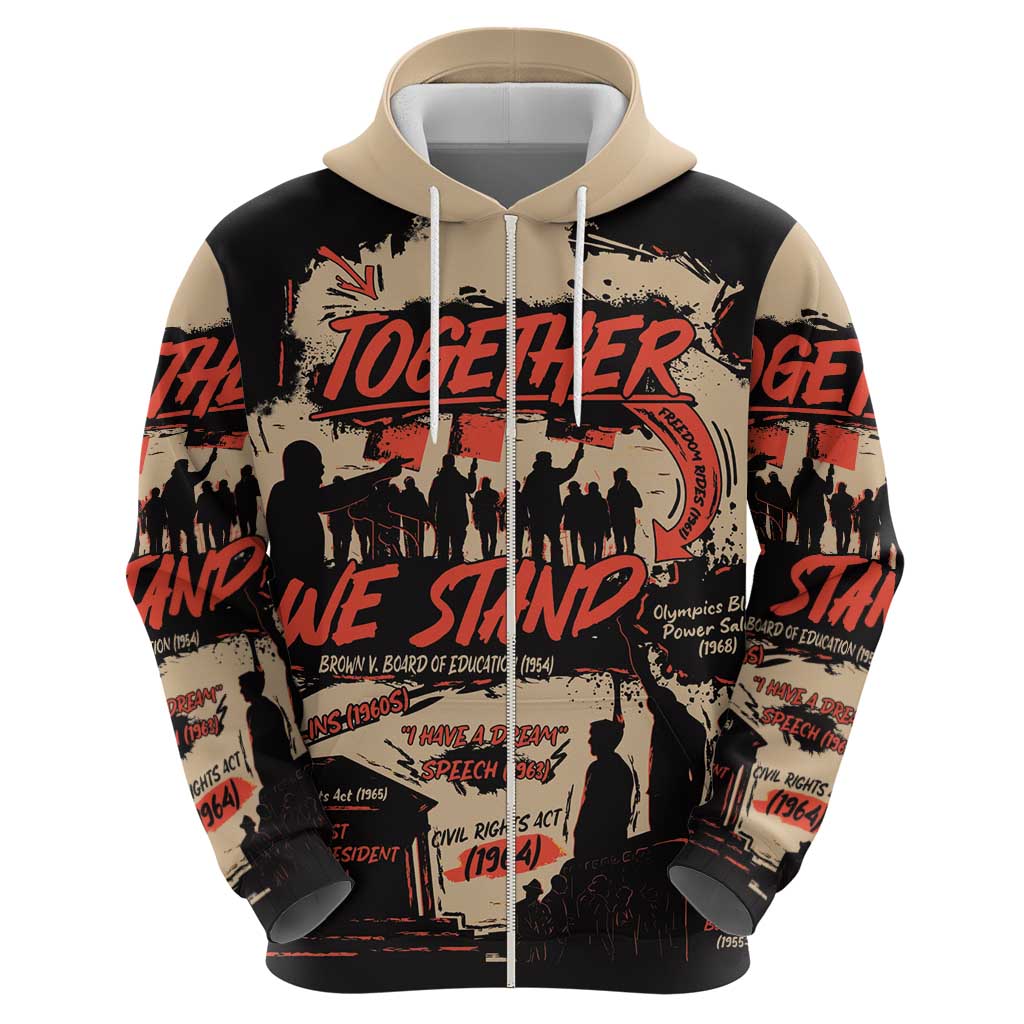 Together We Stand Hoodie African American DT03