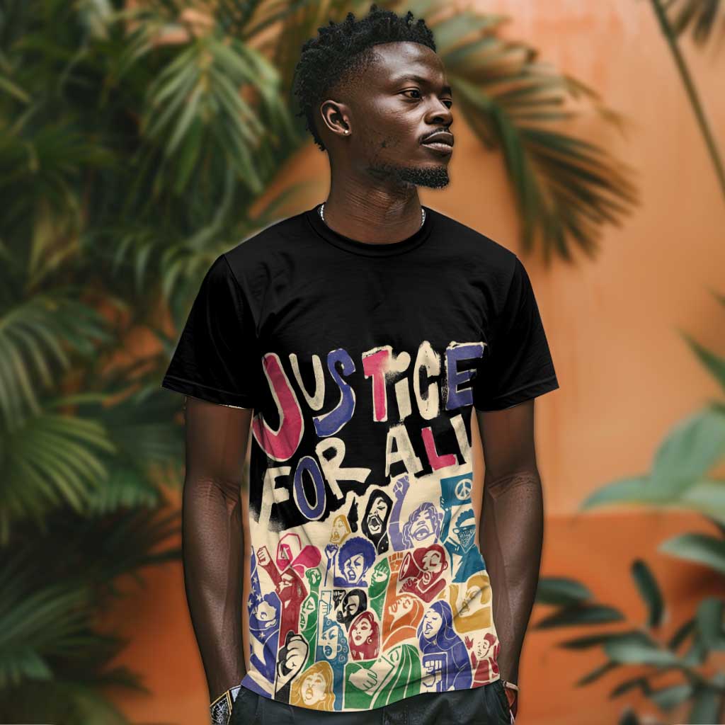 African Stand Firm T shirt Justice For All DT03