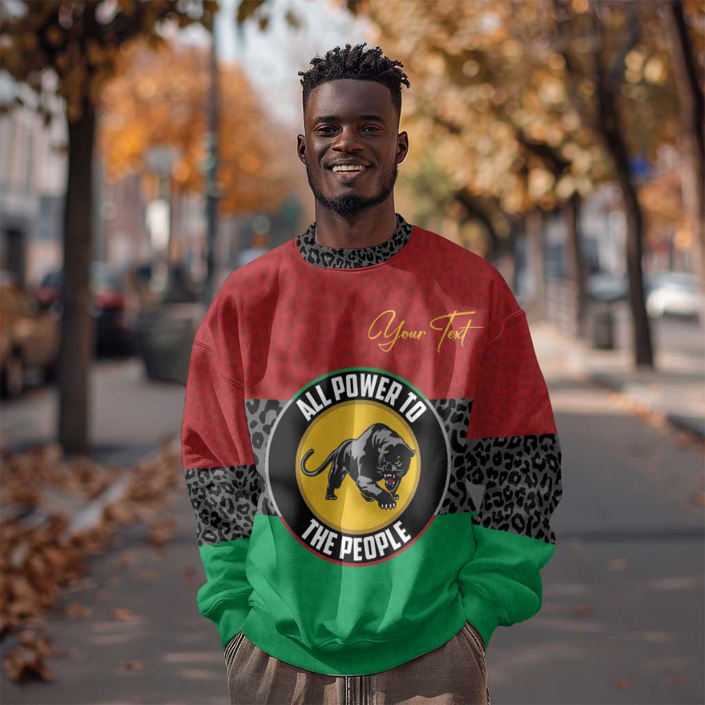 Personalized Pan African Black Panther Sweatshirt All Power To The People DT03